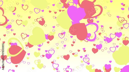 ループ　背景　CG　ハート