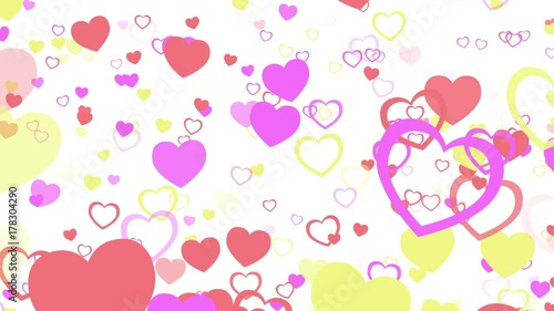 ループ　背景　CG　ハート