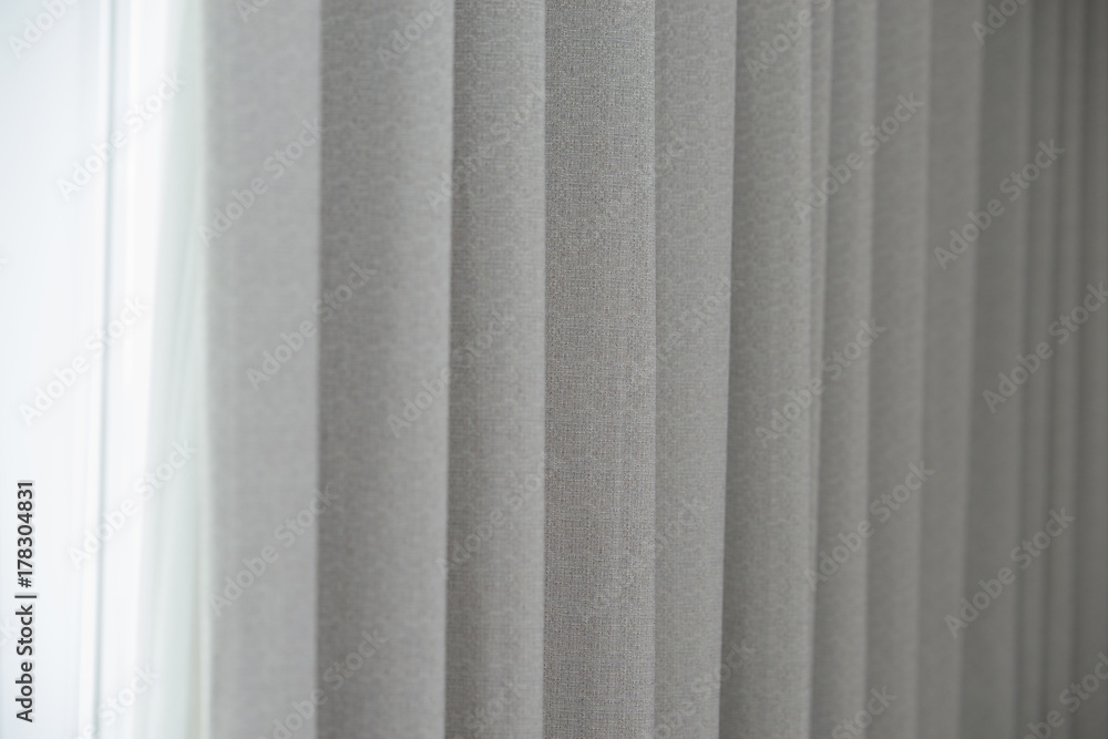 Obraz premium close up of white curtain background