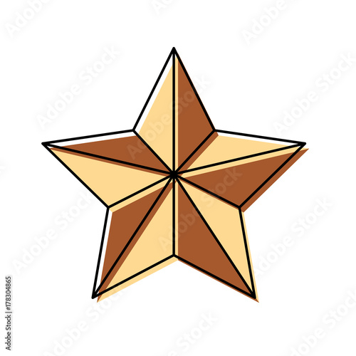 christmas star vector illustration