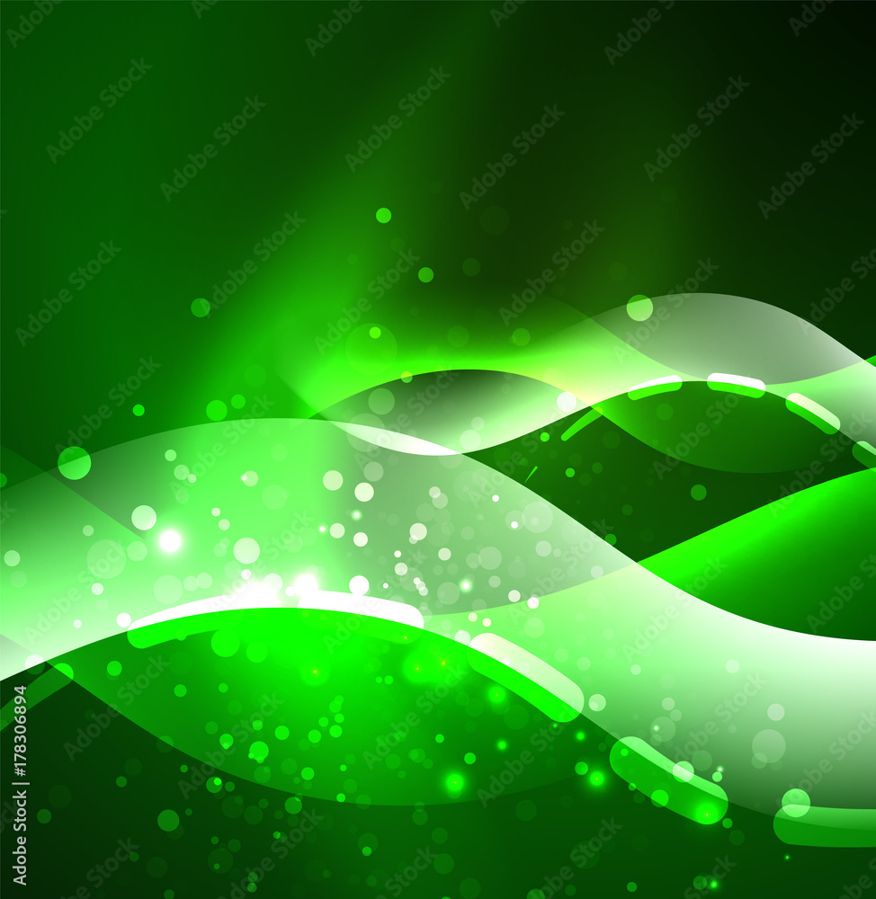 Vector glowing wave, smoke design wavy lines Vector glowing wave, smoke design wavy lines