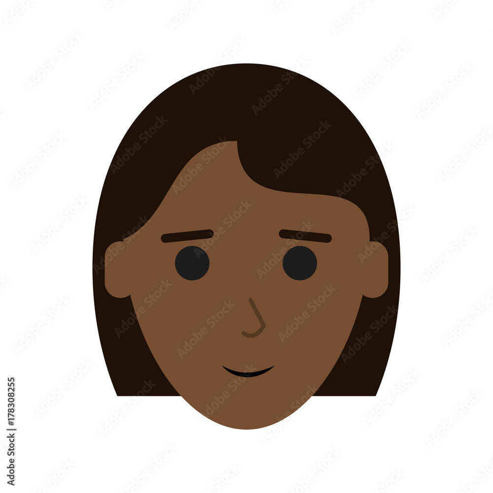 woman with dark skin face icon image vector illustration design woman with dark skin face icon image vector illustration design