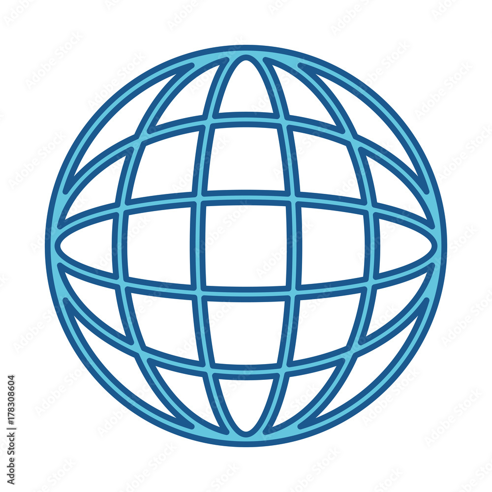 sphere planet isolated icon