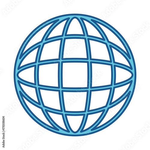 sphere planet isolated icon