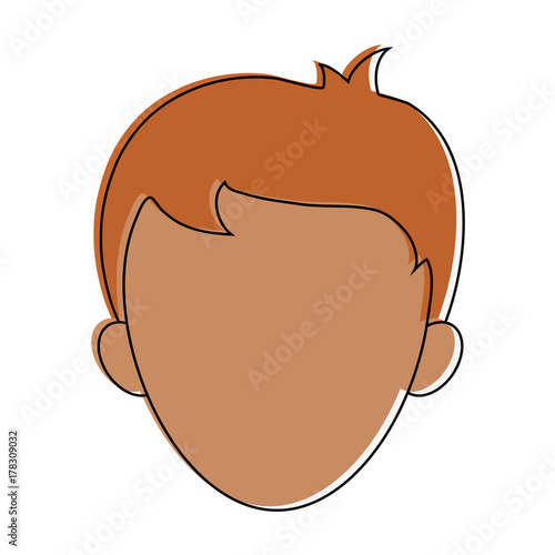 man avatar head icon image vector illustration design 