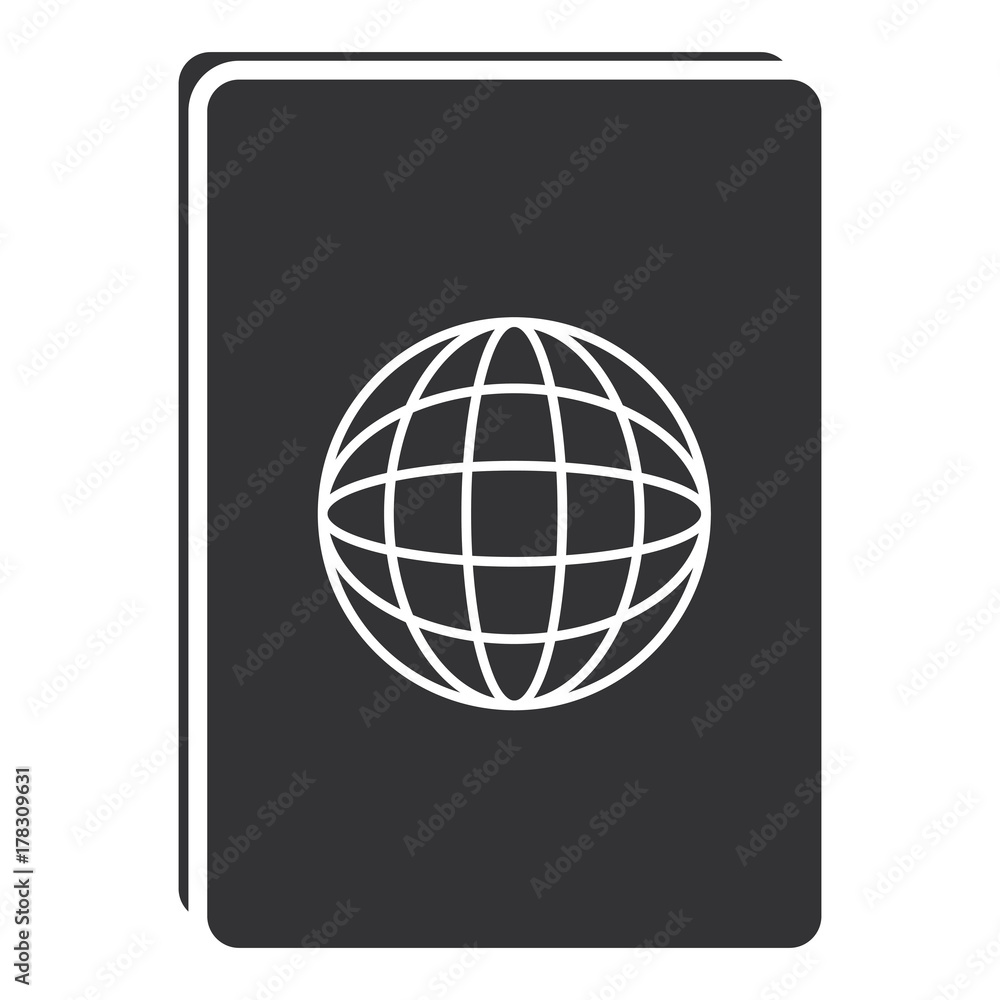 passport document isolated icon passport document isolated icon