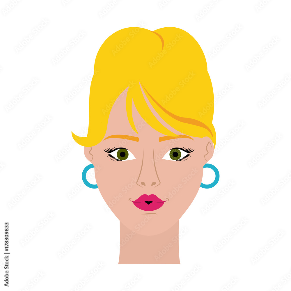 young woman with ponytail head icon image vector illustration design young woman with ponytail head icon image vector illustration design
