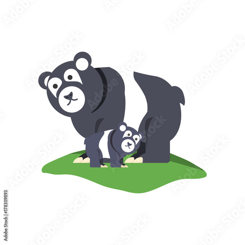 Fototapeta Naklejka Na Ścianę i Meble -  cartoon bear icon