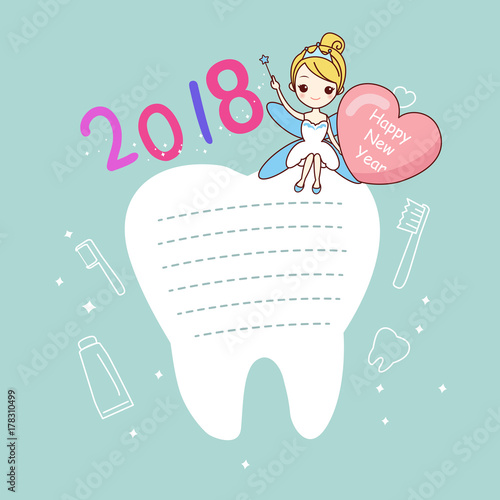 tooth with new year