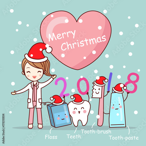 tooth with new year