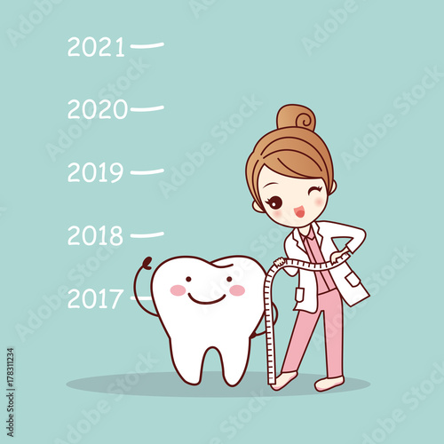 tooth with new year