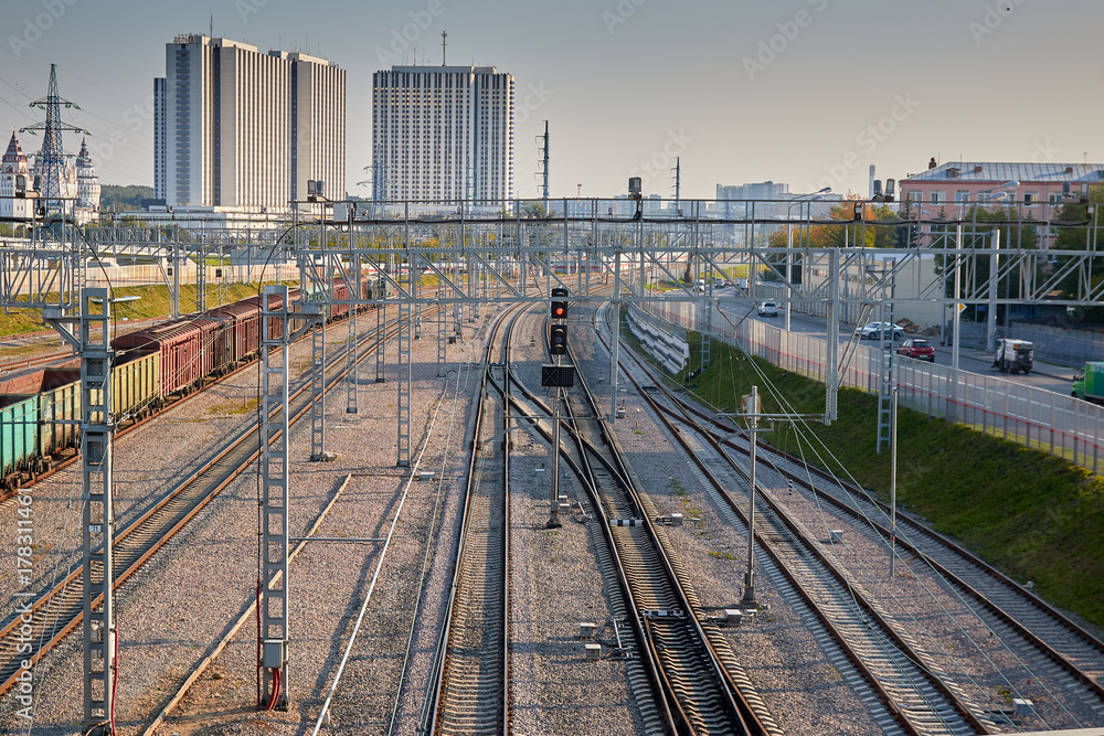 Fototapeta premium railway hub