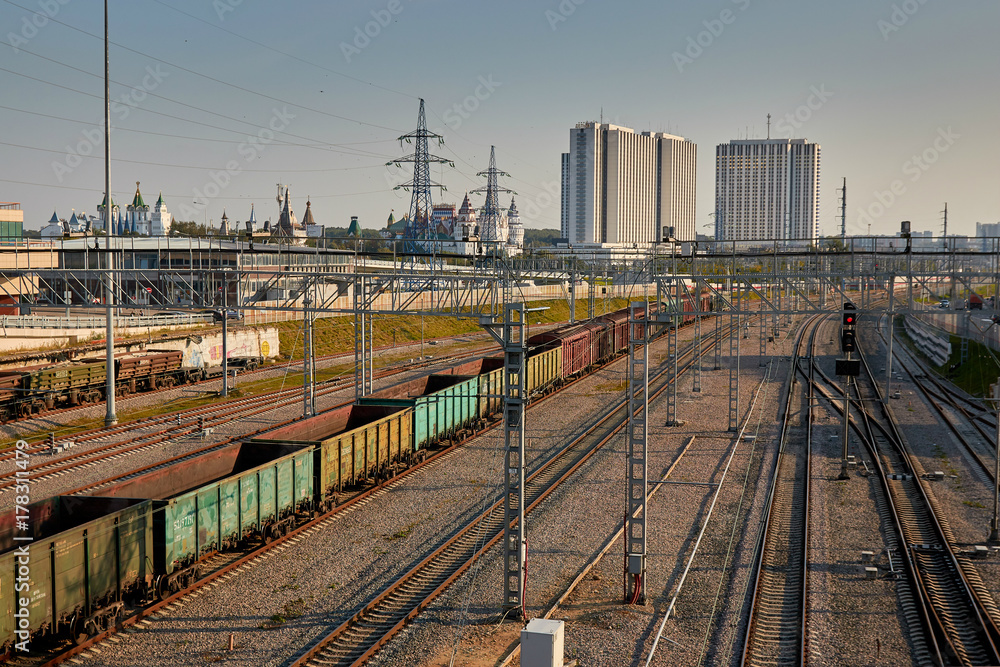 railway hub - obrazy, fototapety, plakaty 
