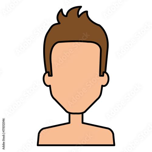 young man shirtless avatar character
