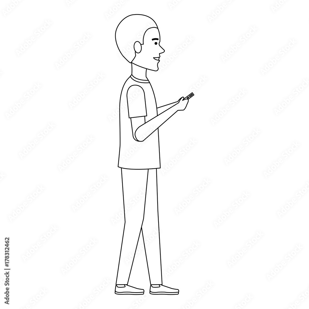 man chatting with smartphone man chatting with smartphone