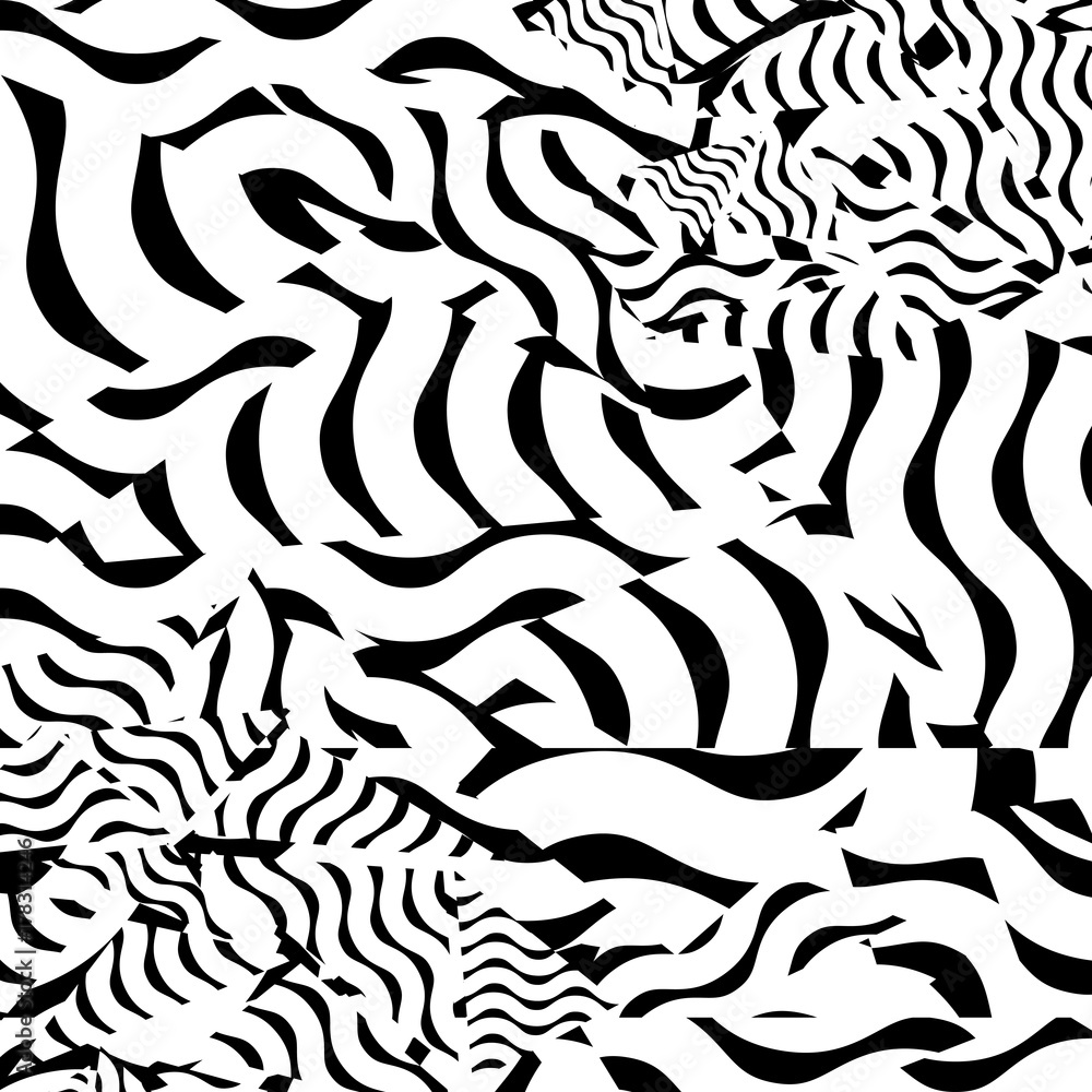 Black and white pattern, abstract geometric contrast background. Vector. Black and white pattern, abstract geometric contrast background. Vector.