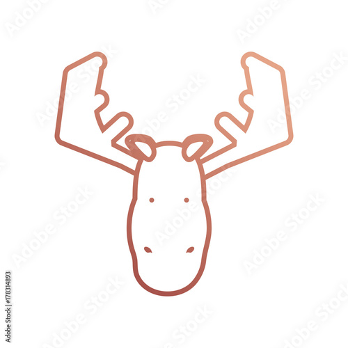 cartoon moose icon