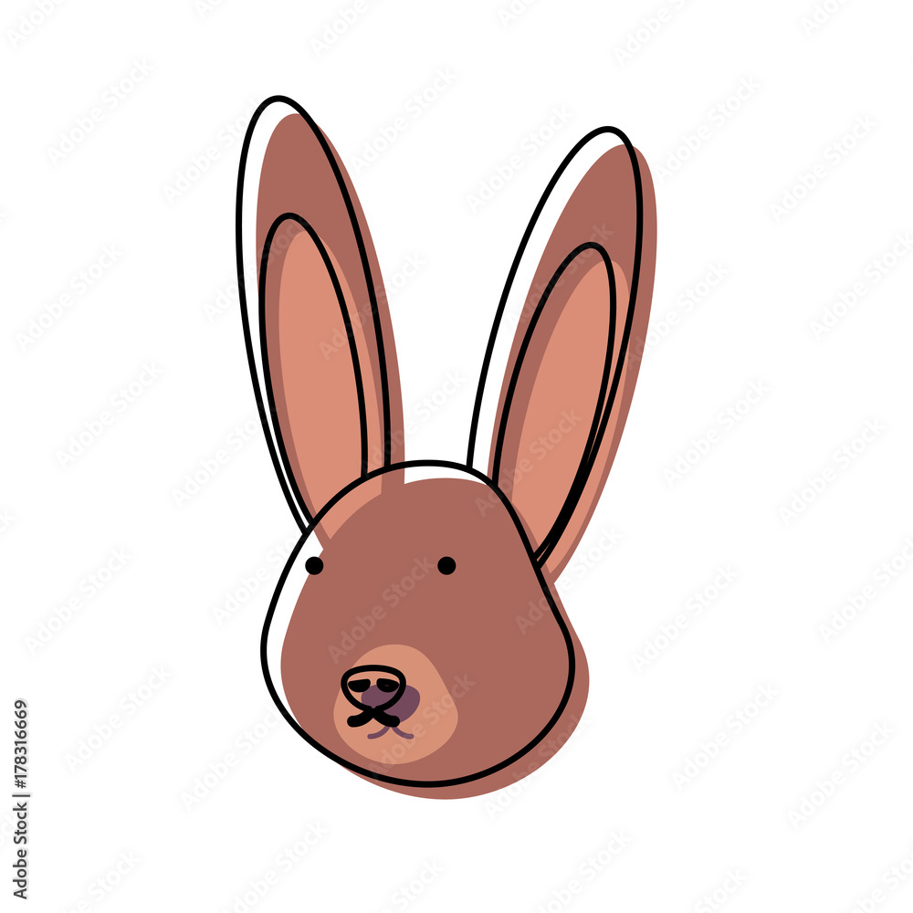 cartoon rabbit icon over white background vector illustration cartoon rabbit icon over white background vector illustration