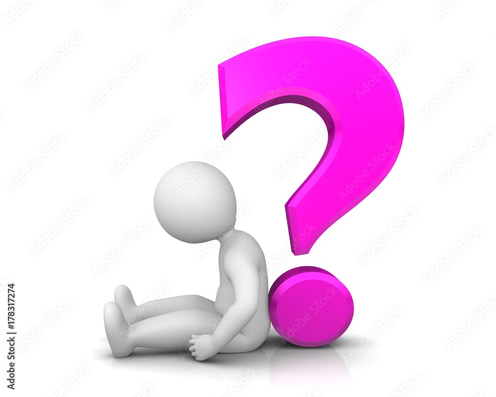 no support sign question mark pink 3d sign symbol icon burn out sign with sad uncertain worried broken loser stick man isolated on white no support sign question mark pink 3d sign symbol icon burn out sign with sad uncertain worried broken loser stick man isolated on white