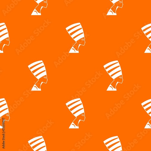 The head of the Egyptian queen pattern seamless