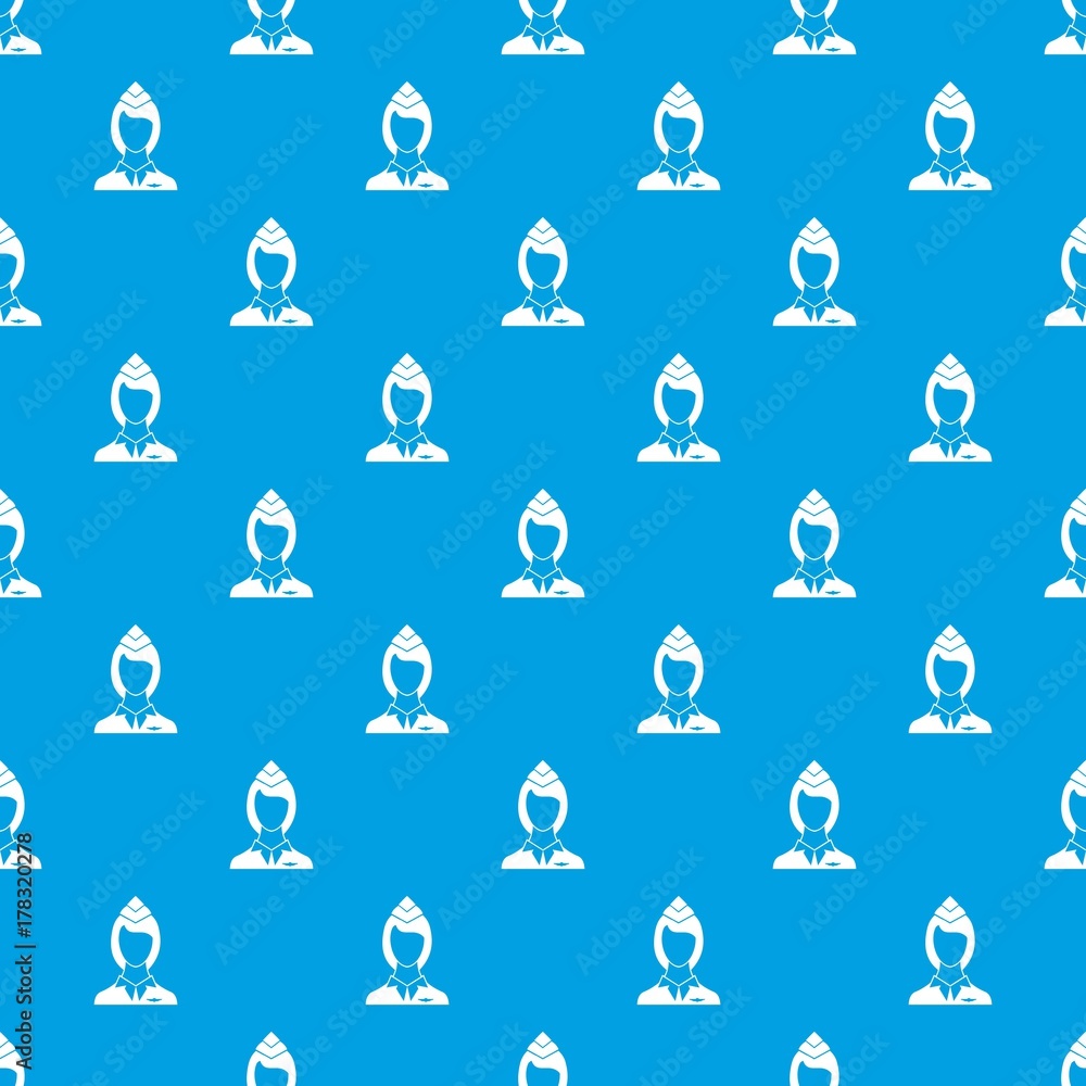 Stewardess pattern seamless blue Stewardess pattern seamless blue