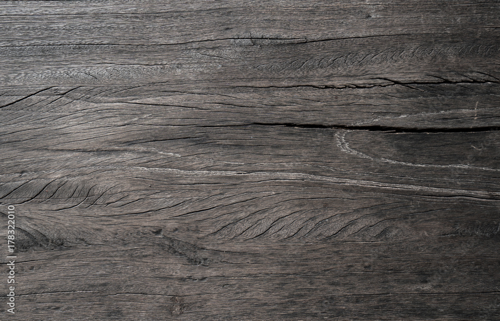 Old black wood texture background. Old black wood texture background.