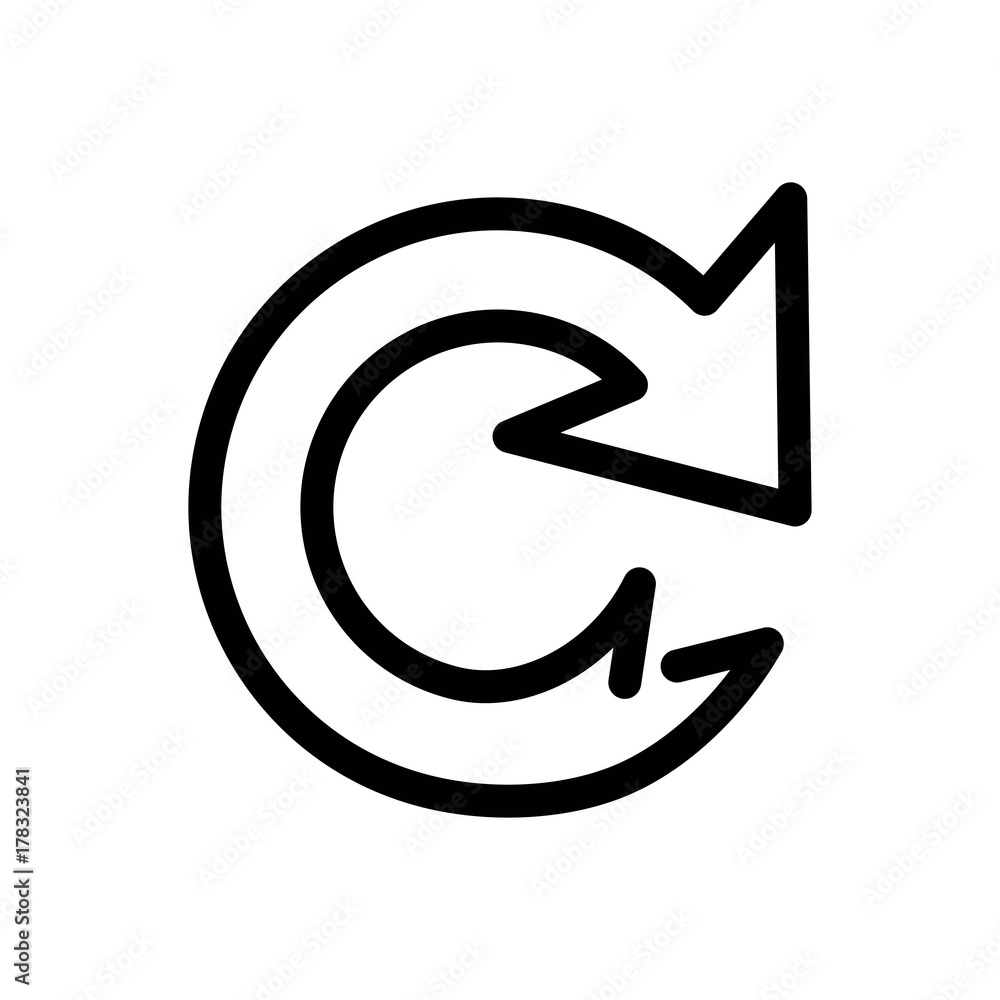 Reload Icon Vector Fat Design Editable Stroke. 512x512 Pixel Perfect. Reload Icon Vector Fat Design Editable Stroke. 512x512 Pixel Perfect.