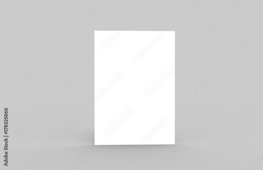 Postcard Invitation Greeting Card Mock-Up Template On Isolated White Background, Ready For Your Design, 3D Illustration Postcard Invitation Greeting Card Mock-Up Template On Isolated White Background, Ready For Your Design, 3D Illustration