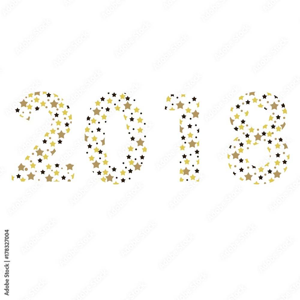 Lettering Happy New Year 2018 Lettering Happy New Year 2018