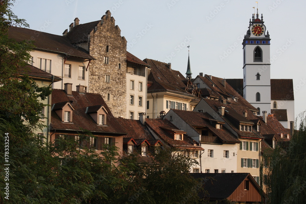 The old town of Aarau in central Switzerland