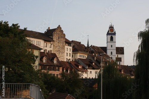 The old town of Aarau in central Switzerland