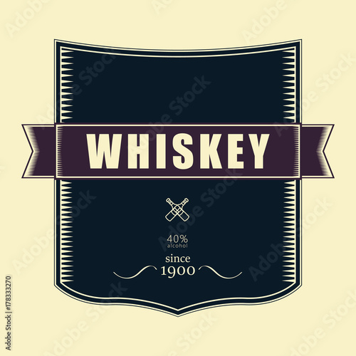 Whiskey label