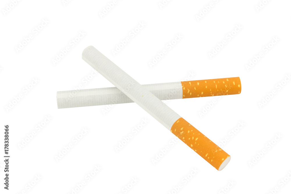 Cigarettes isolated on white background Cigarettes isolated on white background