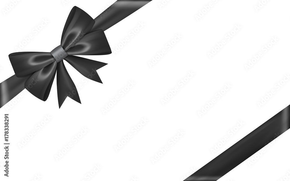 Bow Thin Tied Ribbon Black Icon Stock Illustration - Download Image Now -  Anniversary, Black Color, Celebration - iStock