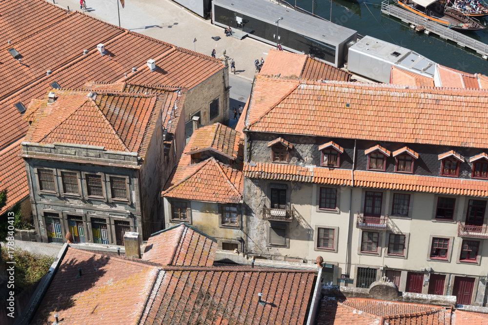 View on old town and historic centre of Porto, Portugal