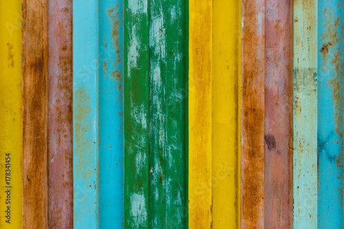 The surface of durable iron is painted with paint in different colors, the colors of the rainbow are yellow, red, blue, green. This gives an unusual appearance to such a simple structure.