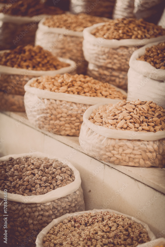 Seeds in a market Seeds in a market