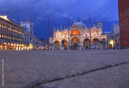 San Marco Square in the night