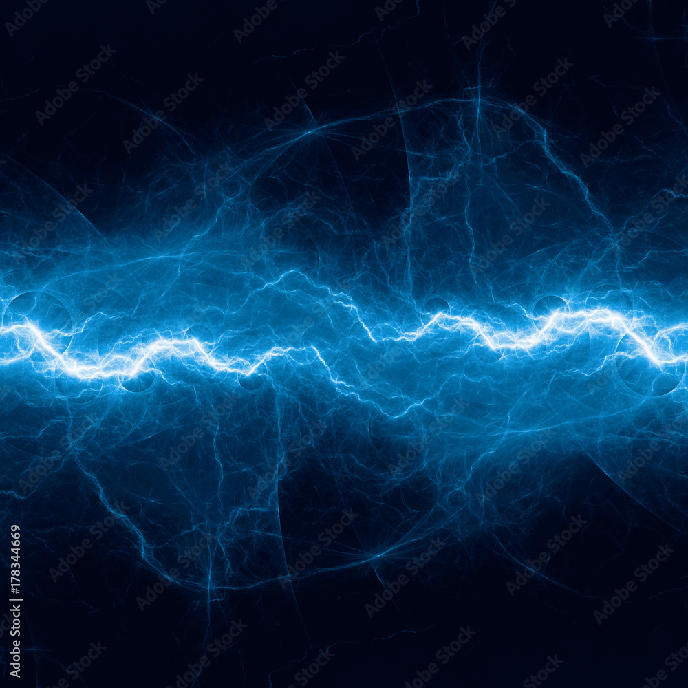 Blue lightning, electrical power background Stock Illustration Adobe Stock