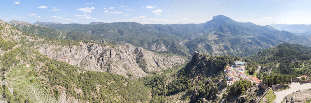 Segura de la Sierra castle panoramic view, Cazorla and Segura sierra, Jaen, Spain