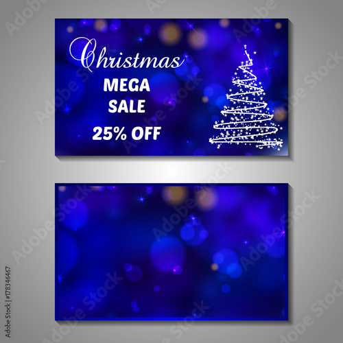 Christmas flyers - bokeh