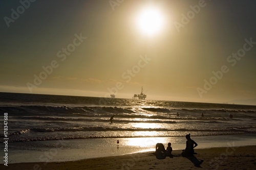 Sunset at Huntington Beach California