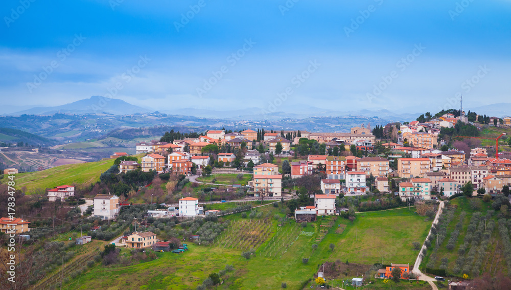 Italian countryside, panoramic landscape