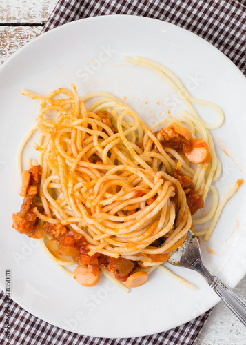 delicious homemade spaghetti