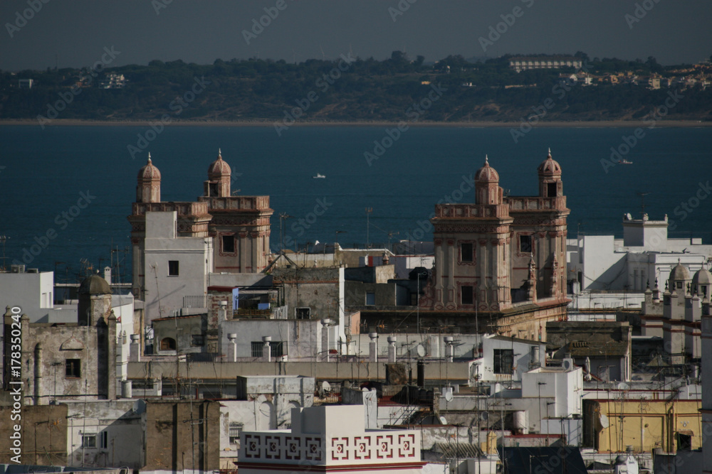 Postcards from Andalucia, Spain: city view of Cadiz