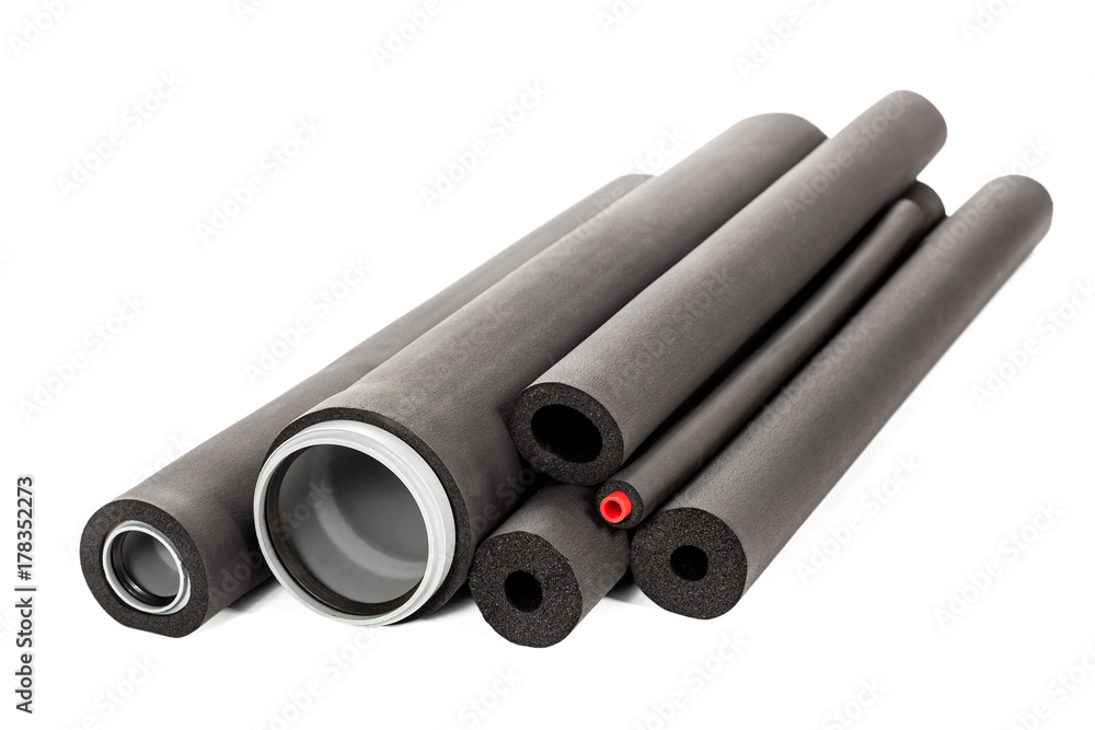 Fototapeta premium Several pipes with isolation