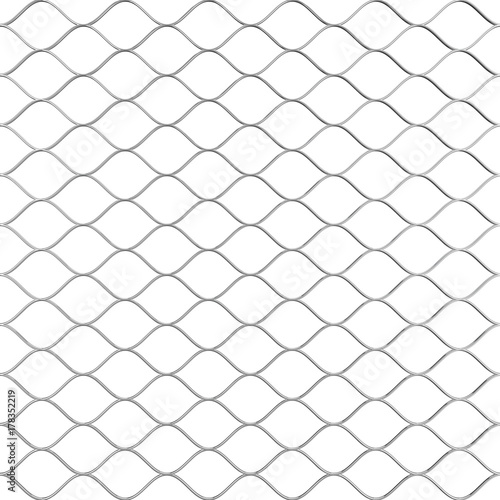 Metal Wired Fence Pattern. 3d Rendering