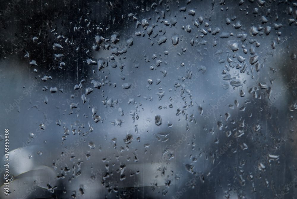 Raindrops on the window. Raindrops on the window.