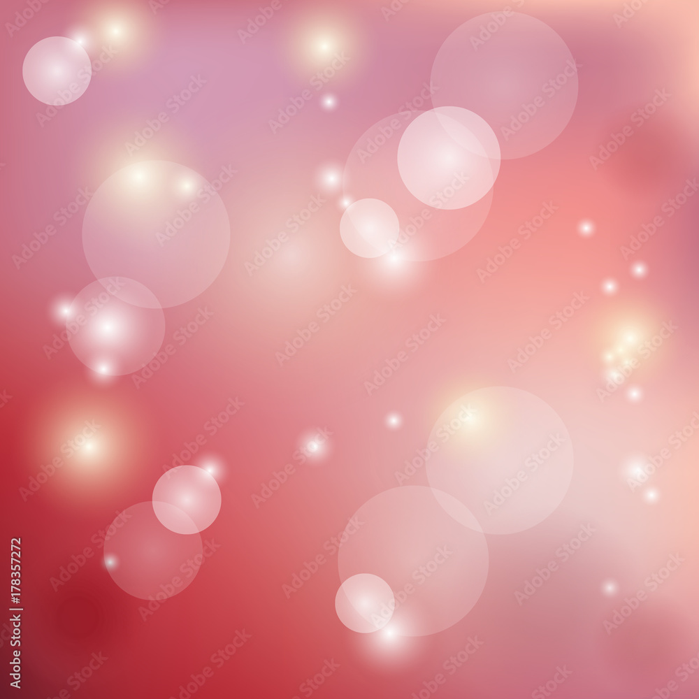 red bokeh abstract background