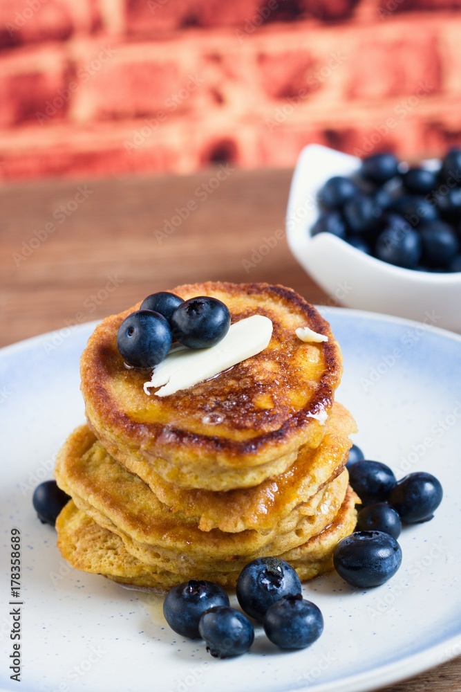 Pancakes with syrup and Pancakes with syrup and